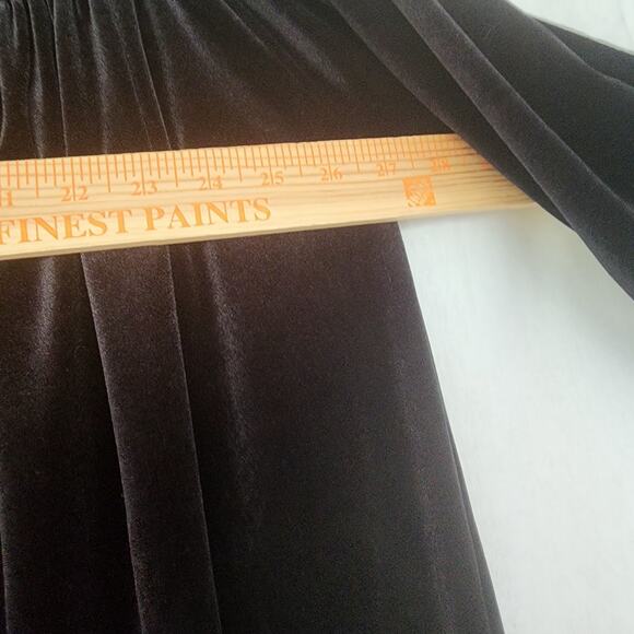 Norma Kamali Velvet Off-Shoulder Peasant Top, S Black slouchy oversized tunic - Picture 7 of 10